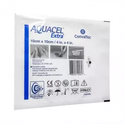 Аквасель (Aquacel Ag Extra) с серебром Экстра Гидрофайбер повязка 10х10см №1 в Тюмени и области фото